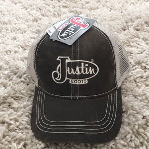 justin boots baseball cap